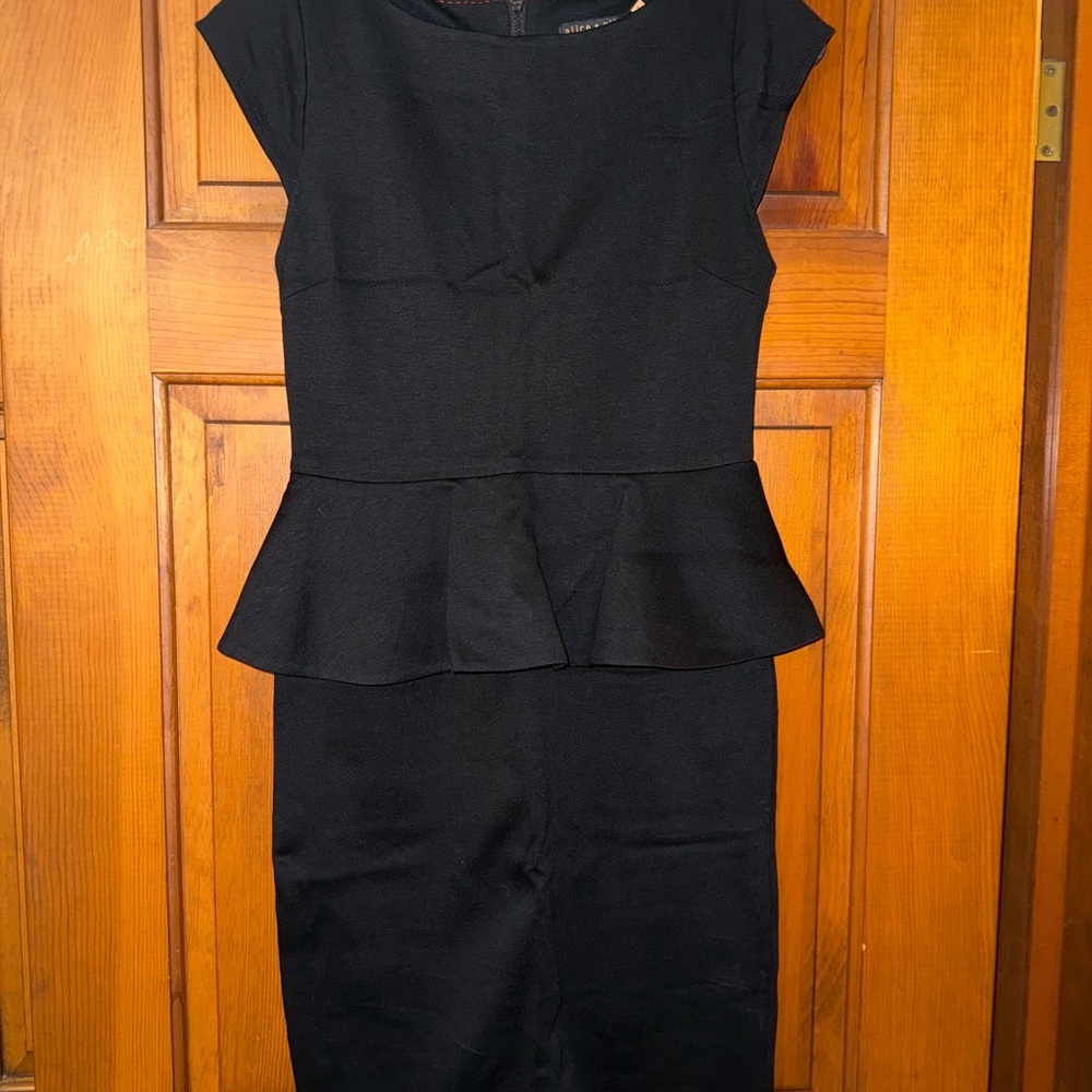 Alice + Olivia Employed Peplum Dress
